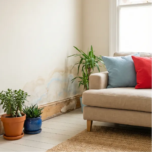 Humedad por capilaridad en pared