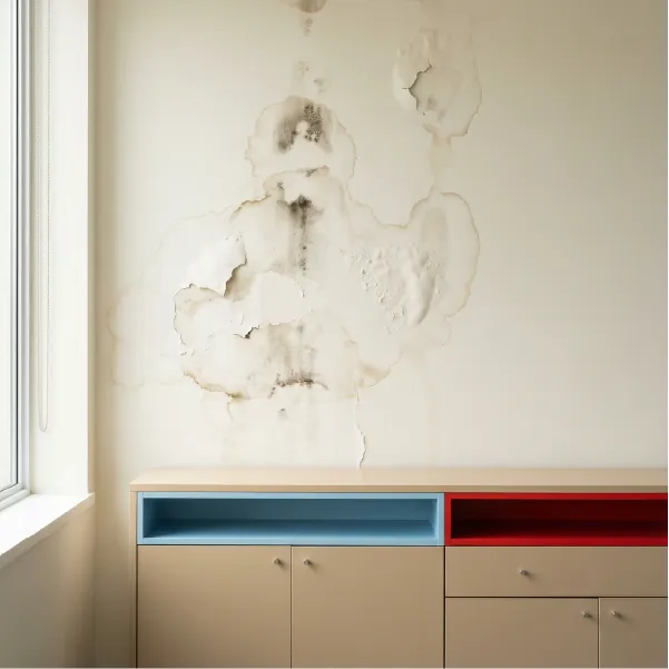 Humedad por filtración en techo o pared